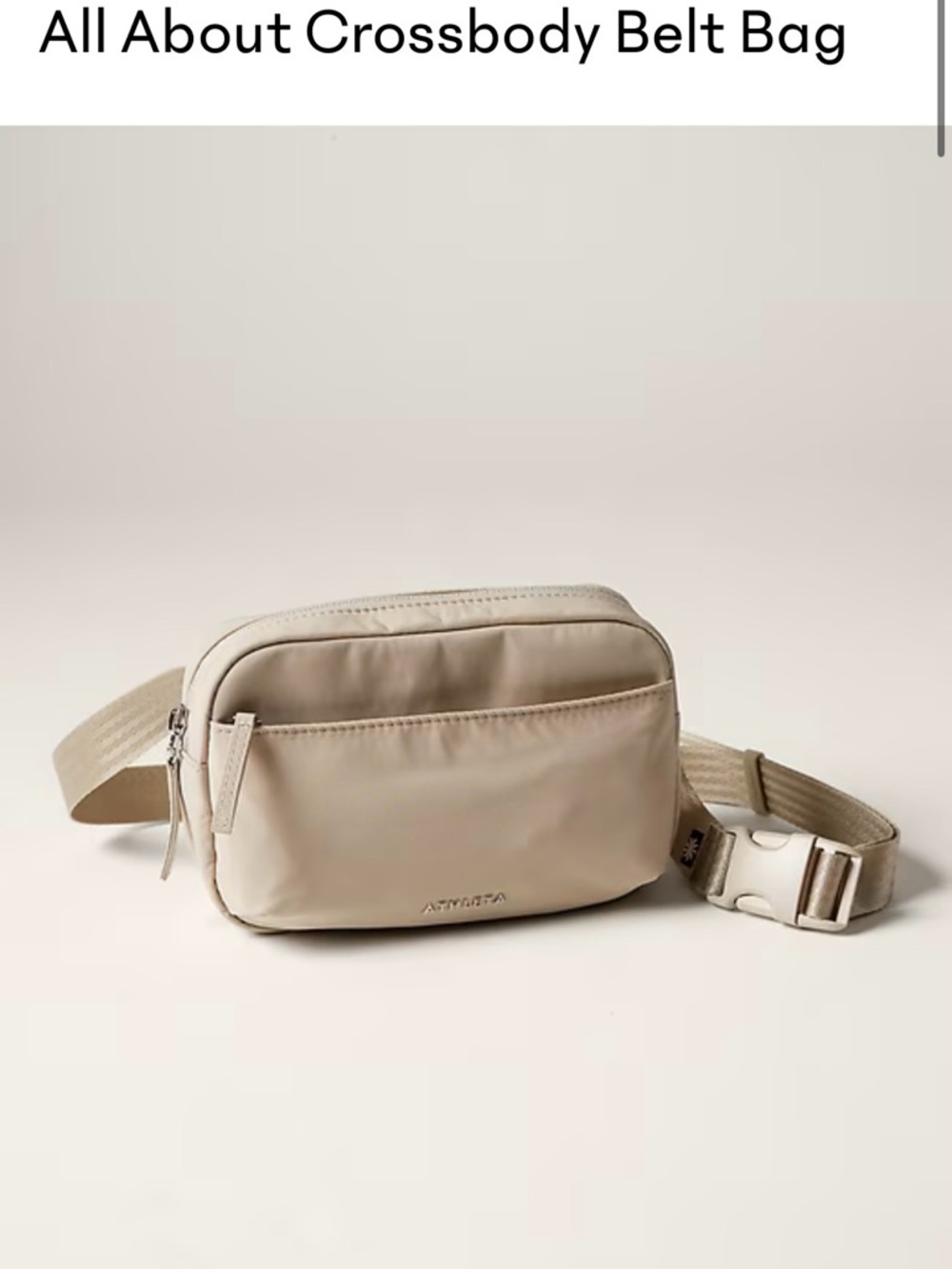 Athleta All About Crossbody Belt Bag - oak Beige